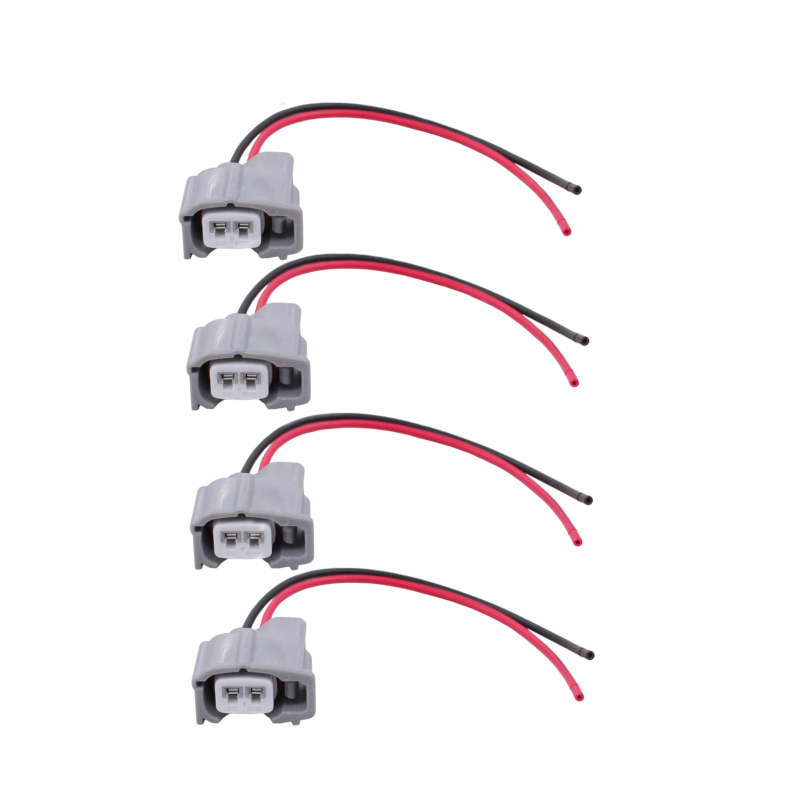 MOTOKU Set of 4 Fuel Injector Wiring Harness Connector Pigtails for Toyota Camry Avalon Corolla Celica Highlander Matrix Prius RAV4 Sienna Tacoma Venza