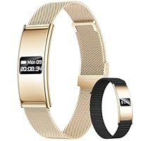 Smartwatch Damen Fitness Tracker Armband: Damenuhr Fitnessuhr Smart Watch mit Herzfrequenz HRV SpO2 Schlaf Monitor Sportmodi Schrittzähler 5ATM Wasserdicht Leicht Slim Digital band für iOS Android
