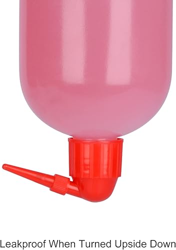 Miniatura 5 de stonylab Botella de lavado químico, paquete de 2 botellas de lavado cilíndrico de plástico cilíndrico sellado en laboratorio, botella de lavado de