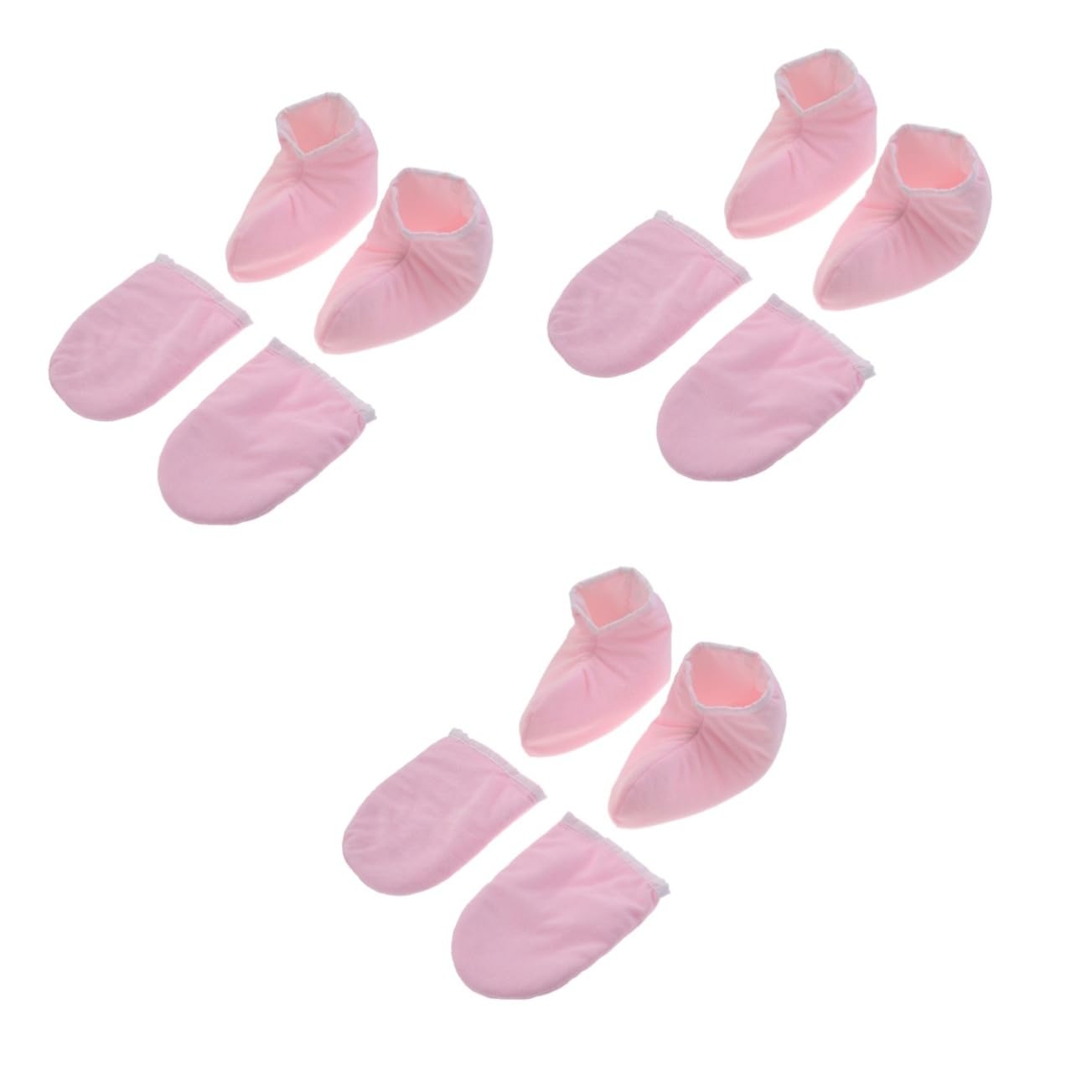 FRCOLOR Copertura Per Pediluvio 6 Paia copri piedi in paraffina guanti riscaldanti in cera di paraffina guanti caldi guanti isolati per guanti di cera di paraffina fare un bagno rosa