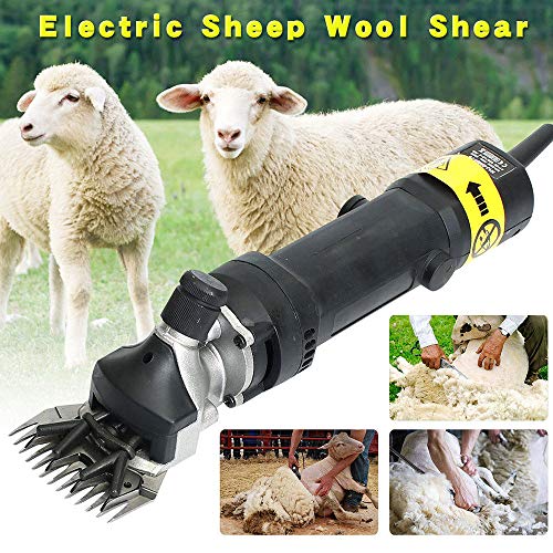 GRX-ADRE Electric Sheep Shears Portable Goat Clippers,350W Built in 4000mAh Rechargeable Lithium Battery, for Shaving Fur Wool in Alpacas,Llamas and Other Farm Livestock Pet