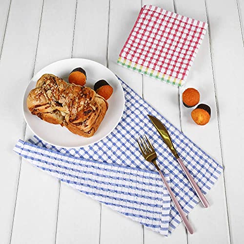 Image of AYUS Dish Cloths for Kitchen Washing Dishes, Super Absorbent Dish Rags, Cotton Terry Cleaning Cloths 13x13 Inches (Terry Dish Cloth, Pack of 12)