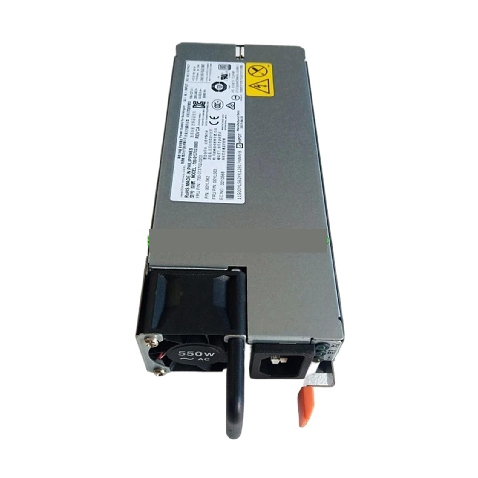 Bloc alimentation 550W serveur M5 00YL563 de remplacement pour rack