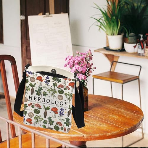 TOBGBE Herbology Plant Magic Crossbody Bag Magical Wizard World Gift For Book Fans Herbology Decor Pouch Bag3
