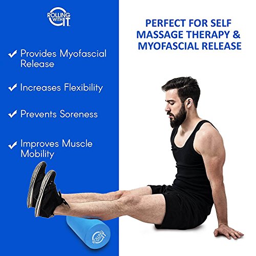 13 Inch Length x 6 Inch Round - The Foam Roller - Best Firm High Density Eco-Friendly EVA Foam Rollers for Physical Therapy, Great Back Roller for Muscle Therapy, Mobility & Flexibility by Rolling With It - Image 7