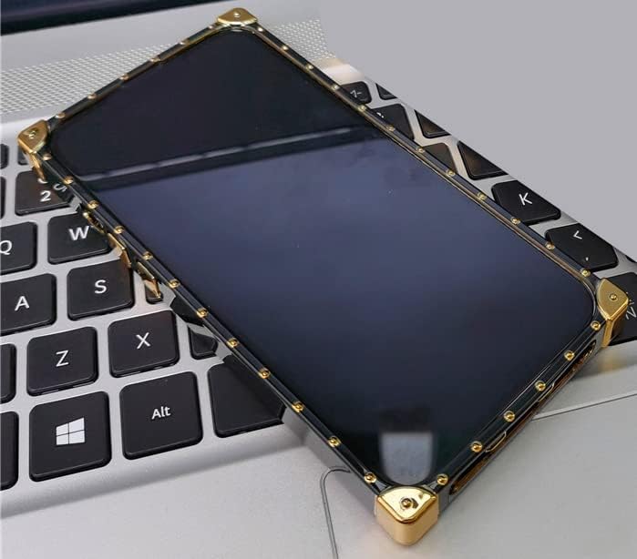 Miniatura 5 de Funda para Samsung Galaxy A52, diseño de caja de lujo para mujeres y niñas, diseño de caja dorada con purpurina dorada, diseño de leopardo, funda