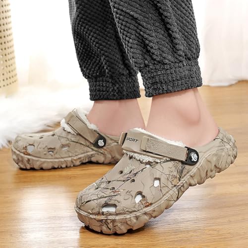 Zuecos de invierno para hombre antideslizantes ELIOGN: despídete de los pies fríos y resbalones 2
