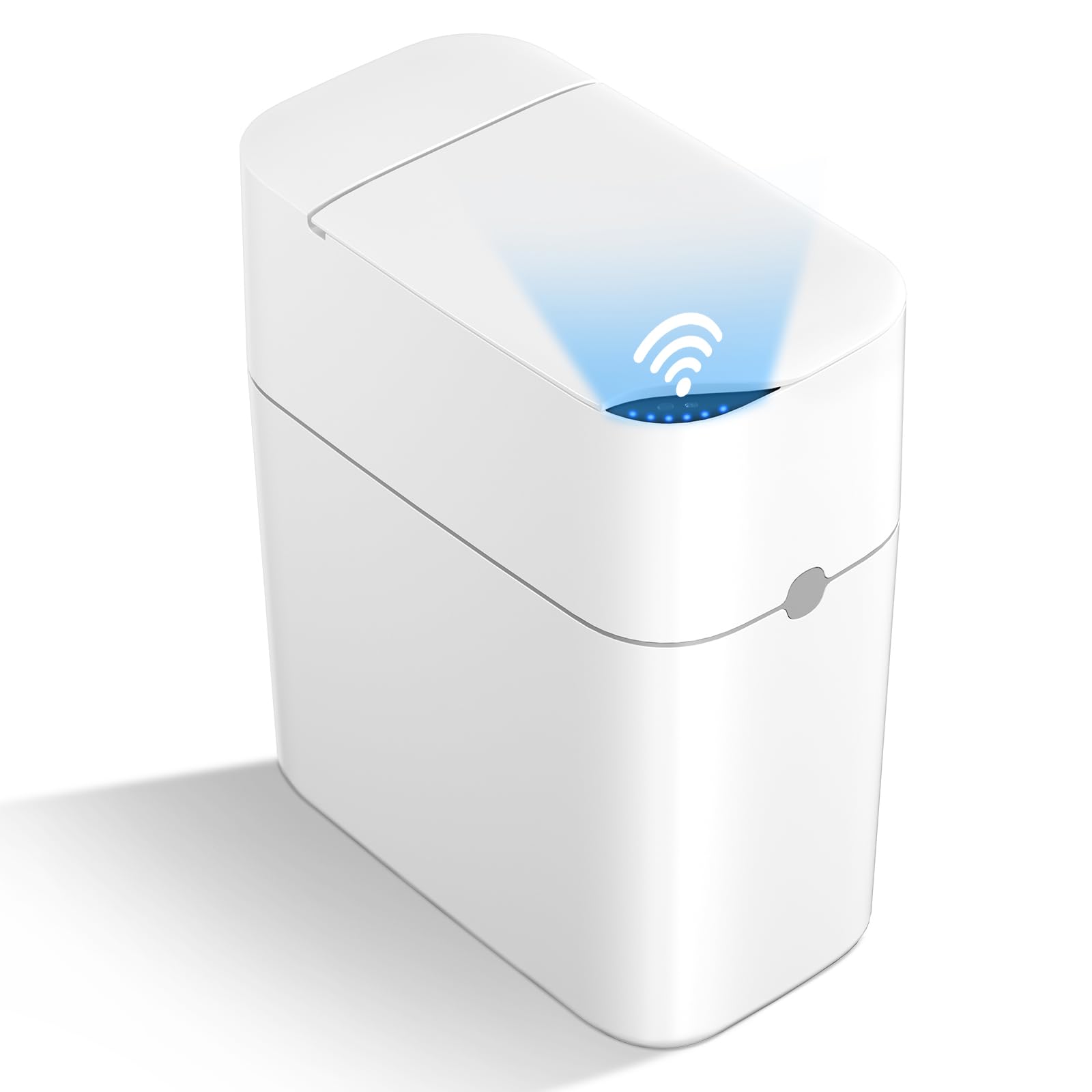 MUEE Automatic Motion Sensor Bathroom Trash Can with Lid 3 Gallon Smart Garbage Can Touchless Trash Can Slim