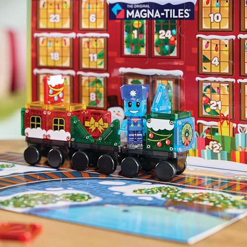 magna-tiles micromags advent calendar 34-piece magnetic construction set the original magnetic building brand