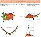 5-teiliges Hamster-Hängematten-Set für Sugar Glider – Käfigzubehör und Spielzeug für Kleintiere Enthält Hängematte, Versteck, Tunnel, Schaukel – ideal für kleine Hamster, Rennmäuse und Sugar Glider