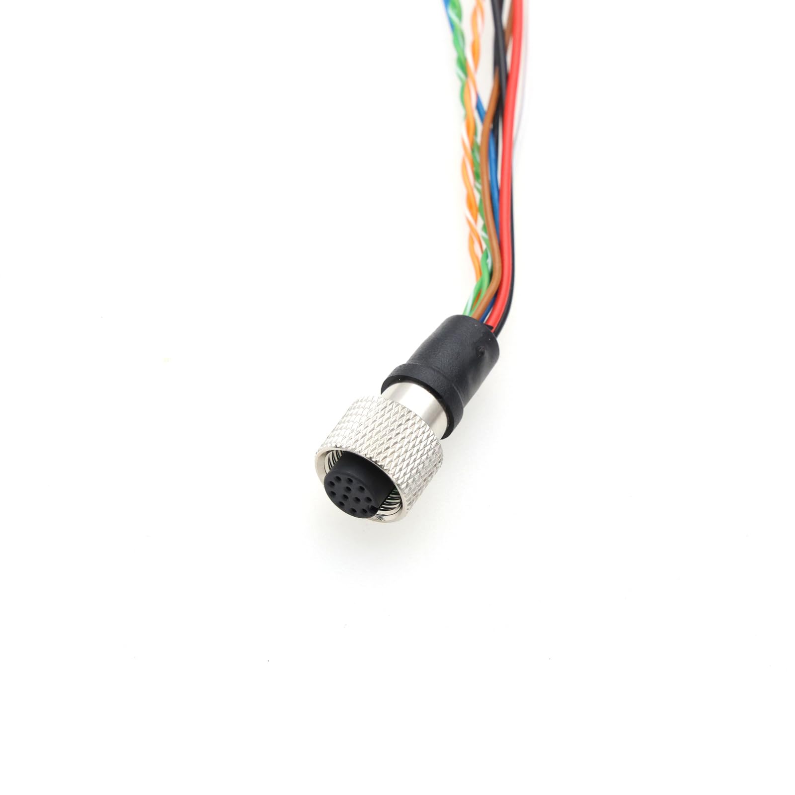 Spina di aviazione M12 a 12 pin da 1 a 3 fili per Livox Foraging MID-360 LID-360 LIDAR (femmina dritta a 12 pin a RJ45+XT30+cavi volanti, 5 m)