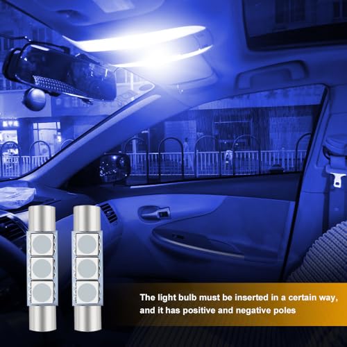 10 luces LED para visor de auto T6 5050 28mm miniatura 6