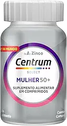 Centrum Select Mulher 50 mais Multivitamínico De A a Zinco, Suplemento Alimentar, 60 comprimidos