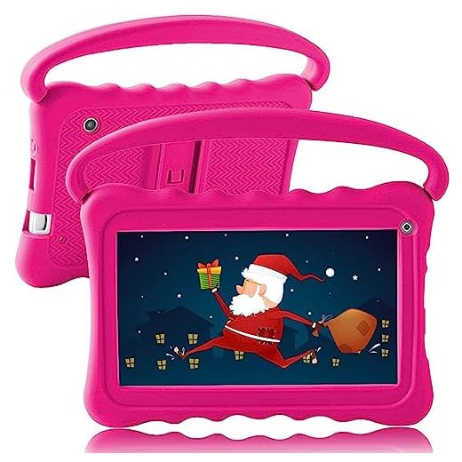 Kids Tablet 7 Toddler Tablet for Kids Edition Tablet for Toddlers 32GB with WiFi Dual Camera googple Plays Netflix YouTube Children’s Tablets Android 10 Parental Control Shockproof Case (Rose Red)