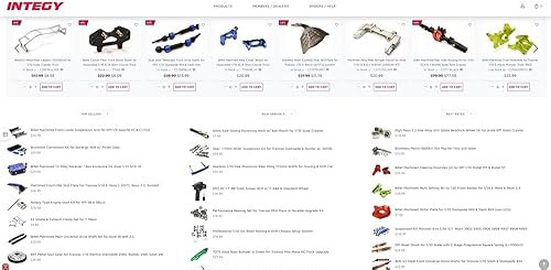 Miniatura 5 de Integy Actualizaciones RC para axial, rebote Adj Piggyback Shock (2) para Axial 1/10 y Off-Road Scale Crawler (L=4.488 in)
