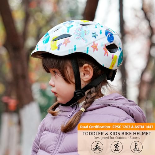 image for FunFitX Bike Helmet Toddlers Kids for Gift - Toddler Bicycle Helmets f