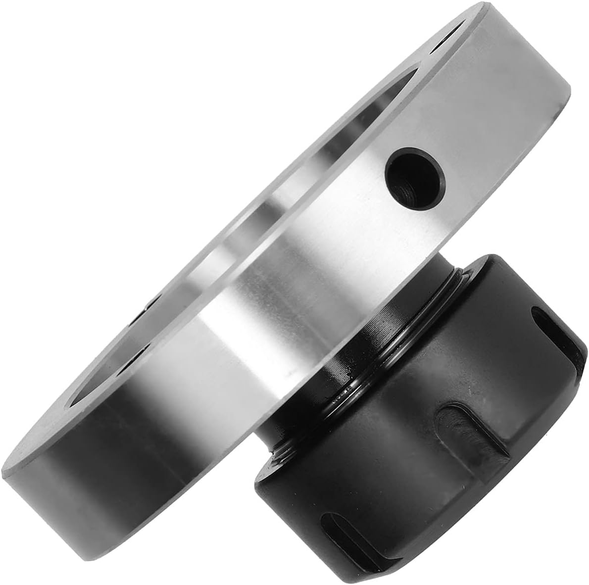 Fydun Collet Chuck Clamping, Straight Hole Compact CNC Milling Lathe Collets Table Machine Tool 32mm DiameterER32 125 Diameter with High GTH (ER32-100(72))
