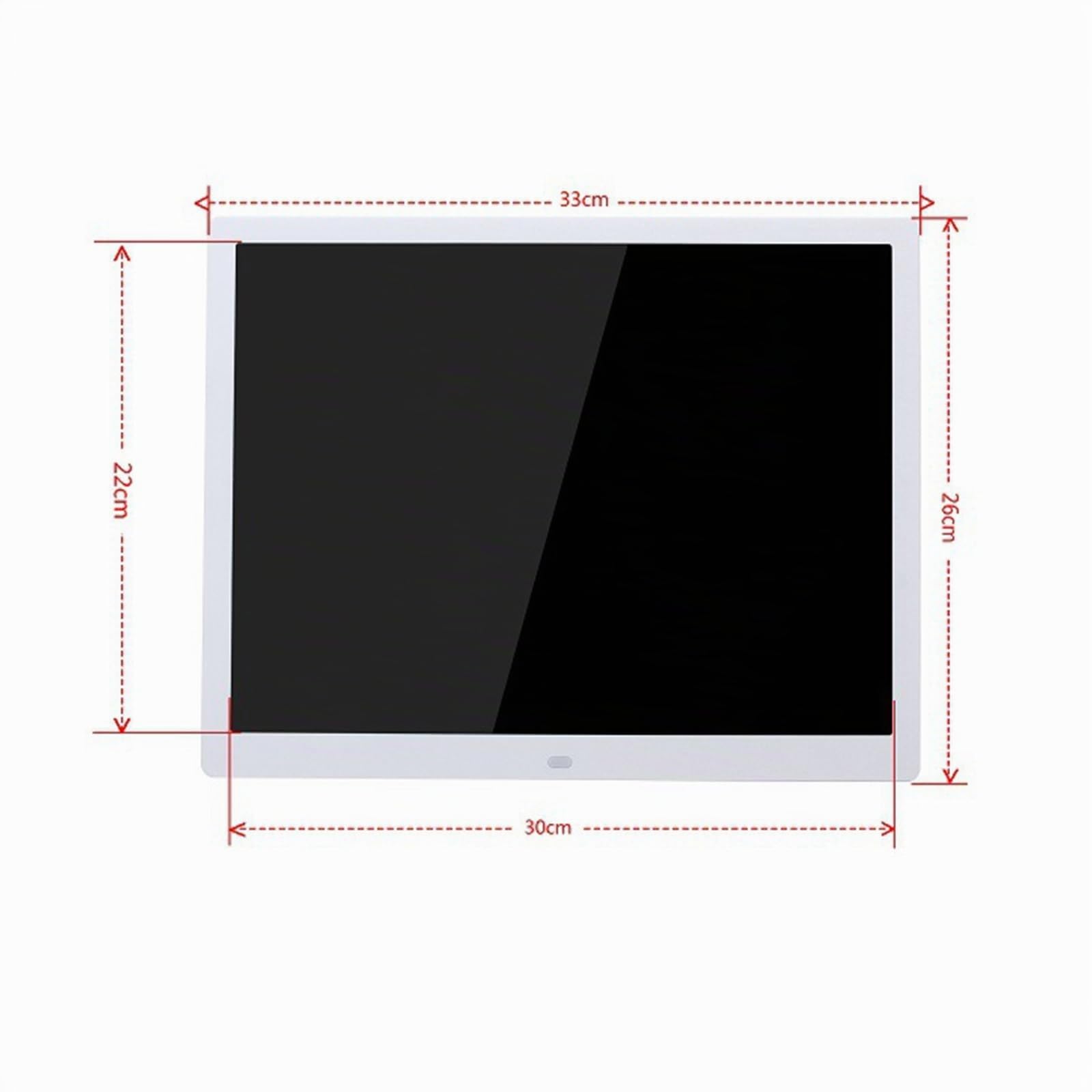 Écran publicitaire IPS HD 15 Pouces, Cadre Photo électronique Domestique, Album Photo numérique 1080P à Lecture Automatique(Black)