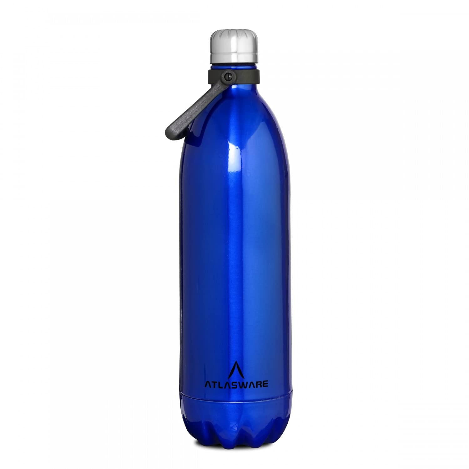 AtlaswareStainless Steel Vacuum Bottle, 1750 ml - Blue