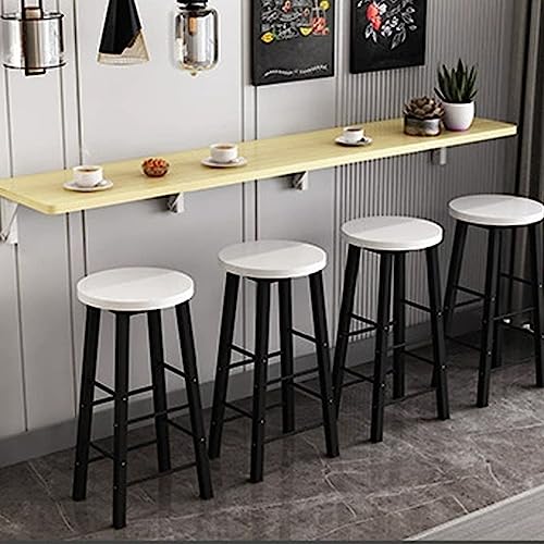 Mesa de comedor plegable de madera para montar en la pared, para tiendas de té, bares y cocinas, ahorra espacio, elegante y diseño