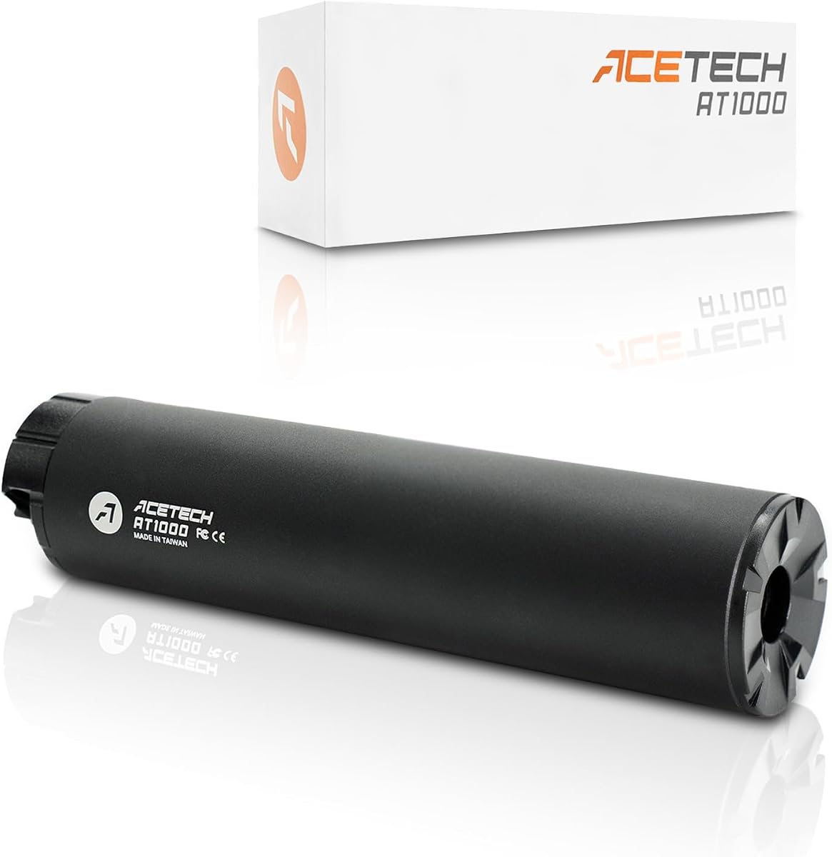 ACETECH Airsoft Tracer Unit 14mm CCW Negative Thread Glow in The Dark El efecto de iluminación LED SOLO admite BB verde (AT1000)