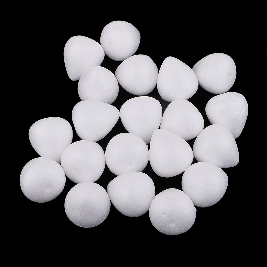 Unknown Craft Foam Balls Water Drop Modeling Shaped Heart DIY Handmade White Foam Rose Buds Floral Accessories Foams 40Pcs - Image 2