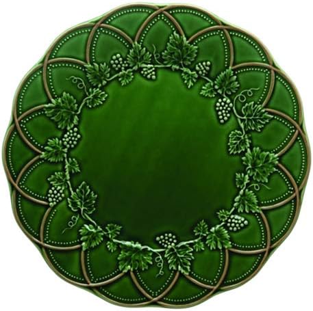Bordallo Pinheiro Hunting Charger Plates, Green/Brown, Set of 2