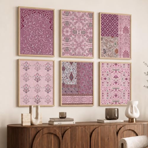 Image of kotart Premium Digital Madhubani Art Paintings with Frame for Home Decor - Framed Wall Painting for Living Room Bedroom Office Room Decor - Painting for Wall Decoration - (Pack of 6 Multicolor) (19X25 inch, B)