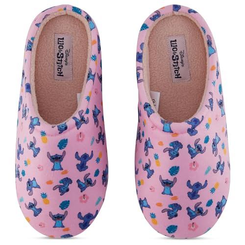 Disney Ladies Lilo and Stitch Clog Slippers - Ladies Classic Lilo and Stitch Slip On Clog Slippers Soft House Slippers2