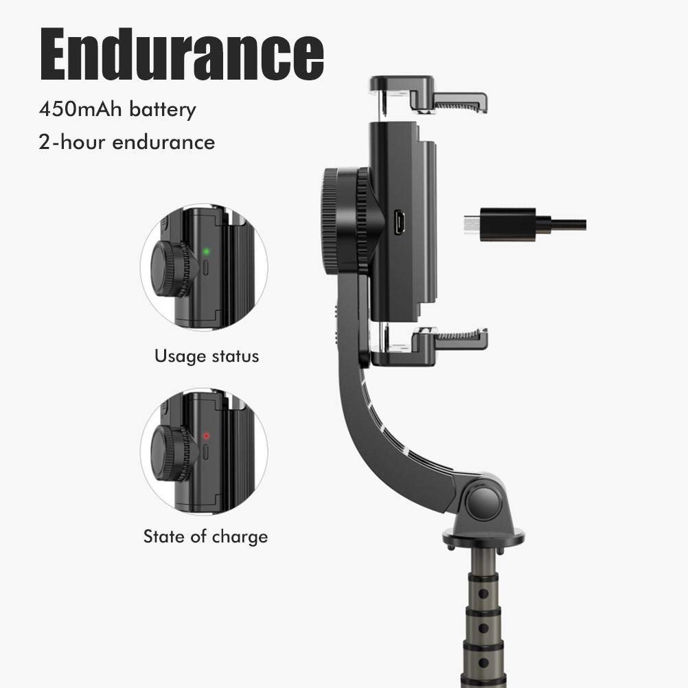 Gimbal palmare per Cellulare, Stabilizzatore per Telefono stabilizzatore, Giroscopio per riprese Video Gimbal Selfie palmare Anti-Shake, Gimbal Video Smooth per iPhone/Android, Tracciamento