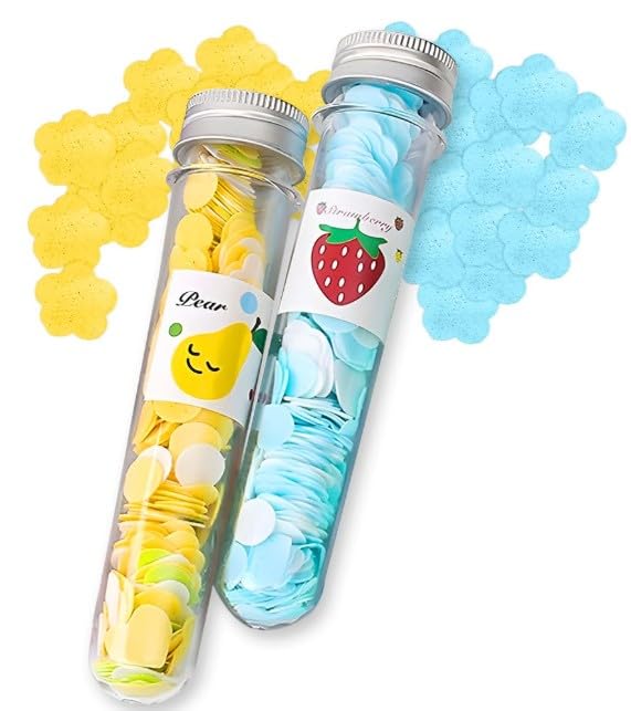 Disposable Paper Soap Sheets in Tube, Mixed Fragrance, Pack of 2 | Flower Design, Travel-Friendly, Gentle on Skin, Dissolves Easily, Hygienic-picture-10