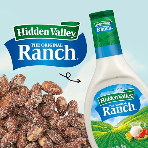 Snak Club Almonds with Hidden Valley Ranch Seasoning, Roasted Almonds, Gluten-Free and Kosher Snack, 7 oz Resealable Bag - image 5