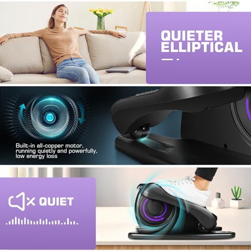 image for ANCHEER Under Desk Elliptical Machine, Electric Seated Pedal Exerciser