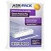 ASK Pack Bolsa de Colchón con Cierre Adhesivo - Tamaños de la XS a la XXL, Resistente al Desgarro, Reutilizable y Resistente al Agua, Material Ultra Resistente (120µ) - Ideal Para Transporte (160x200)