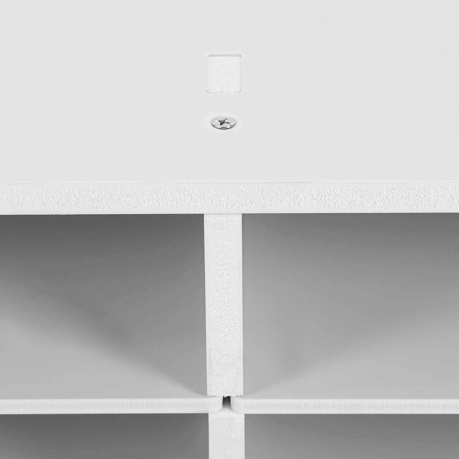 Organisateur de documents, 100 x 30 x 42 cm, compartiments de rangement, porte-documents, rangement de bureau, système de rangement (blanc, 6 x 4 compartiments)