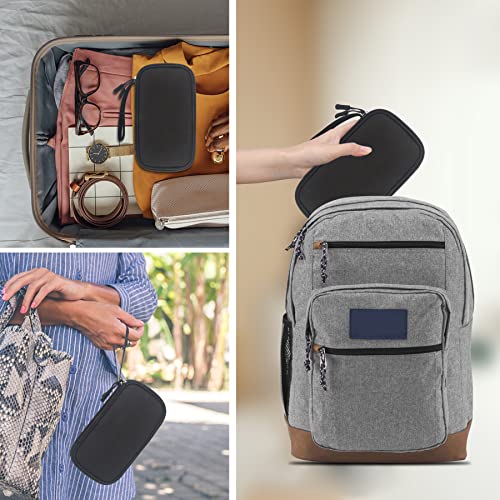 Image of Elonbo Diabetic Supplies Storage Bag, Portable Glucose Meter Carrying Case, Insulin Pen and Medication Travel Case for Glucose Meters, Insulin Pen, Test Strips, Lancets, Syringe, Small Ice Pack, Black