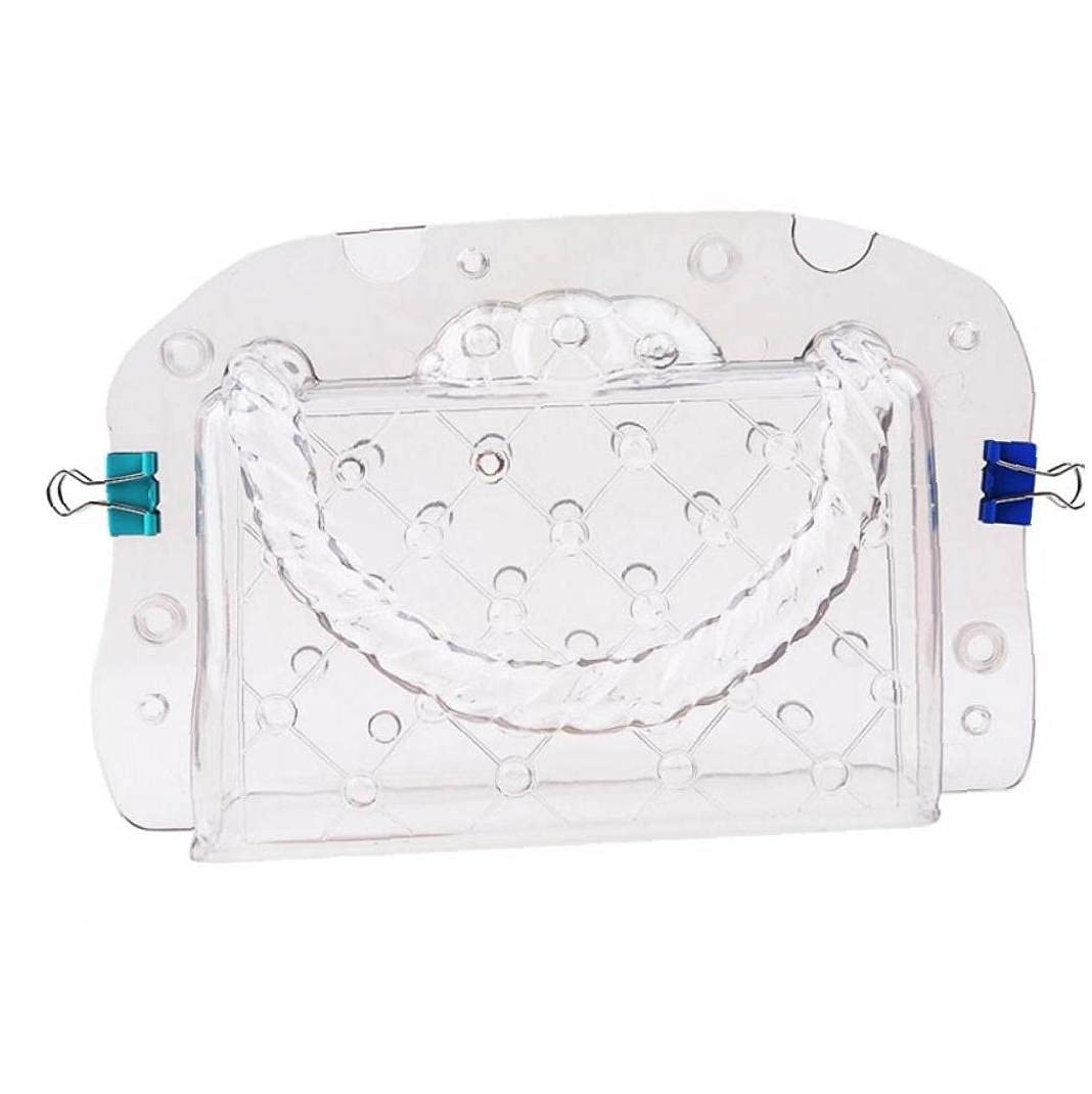 Onsinic Transparent 1Pc Chocolate Mould Polycarbonate Bag Candy Cake Decorating Tools Molds Diy Handbag Chocolate Mold