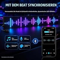 Programmierbare RGB LED-Anzeigetafel 133 × 20 cm mit App & Fernbedienung – Ansicht 4