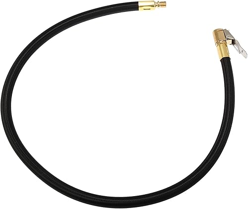 Miniatura 7 de X AUTOHAUX Nylon de cobre 23.6 in 24 "válvula de neumático conectar tubería de aire Chuck inflador compresor bomba manguera de extensión para coche