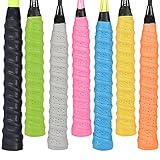 MAX COOK 7 Stück Griffbänder Tennis Griffband Anti-Rutsch Overgrip für Tennis Griffbänder Squash Schläger (Mehrfarbig)