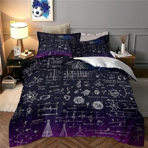 Housse de couette science en microfibre premium finition fermeture invisible - 5