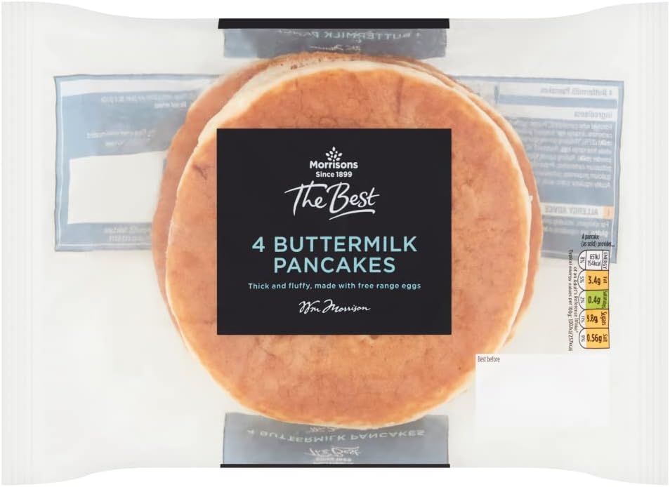 Morrisons The Best Buttermilk Pancakes, Pack of 4 Amazon.co.uk Grocery
