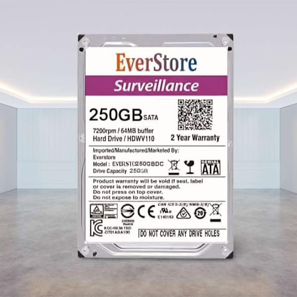 EVERSTORE 250GB SATA III Internal Hard Drive, 3.5-Inch, Surveillance & Desktop/2 Year Warranty (B0DGLCV1XB) Amazon Price History, Amazon Price Tracker