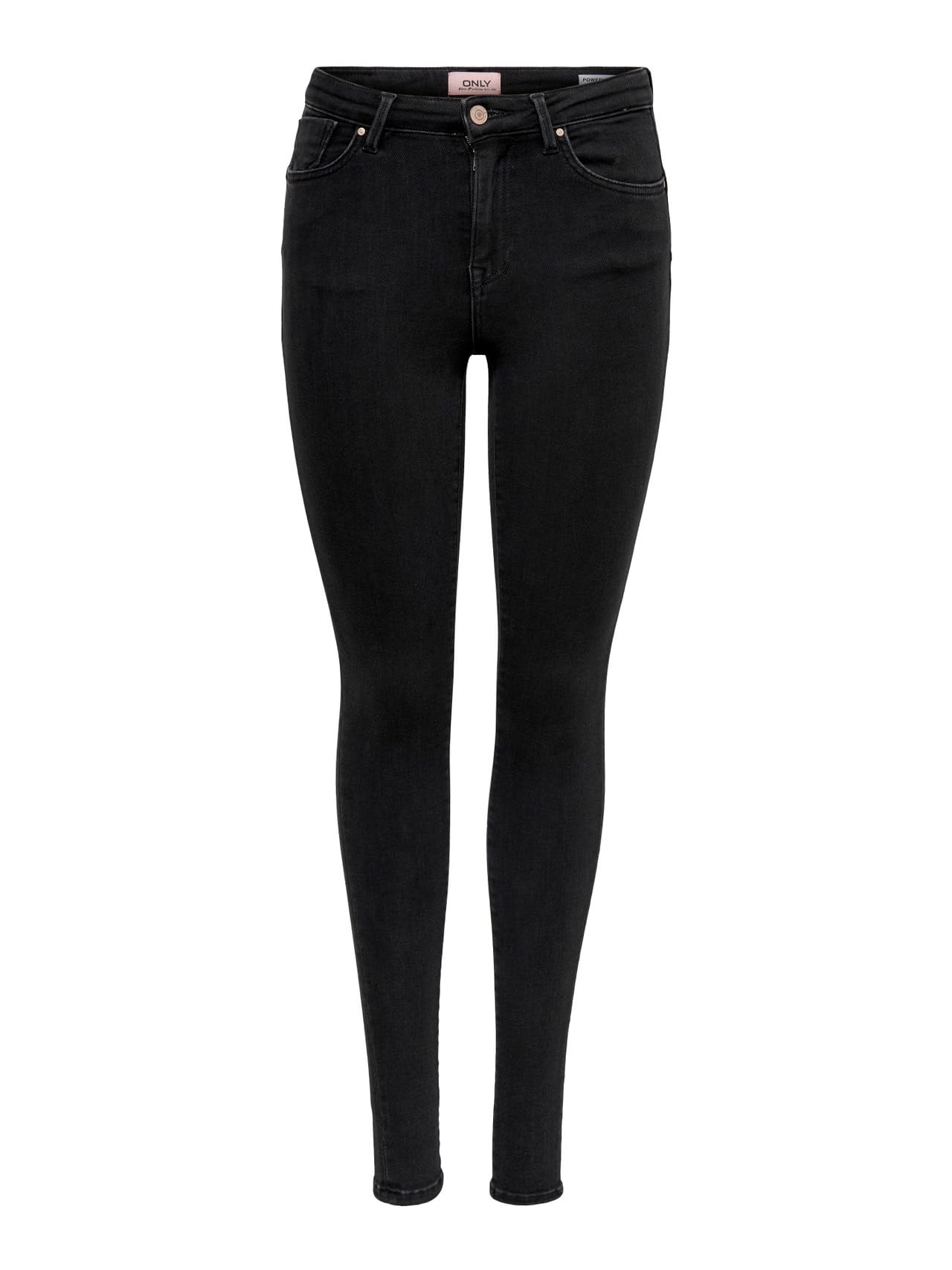 Skinny fit jeans ONLPOWER Mid waist Skinny Fit Jeans 30, Black, XS / L30