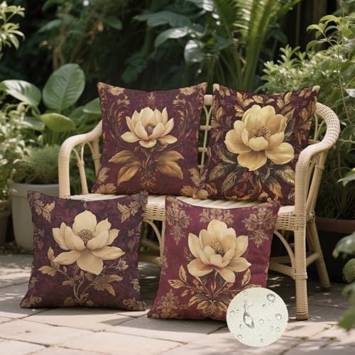 Housse coussin 45x45 extérieur imperméable pour canapé de jardin et balcon