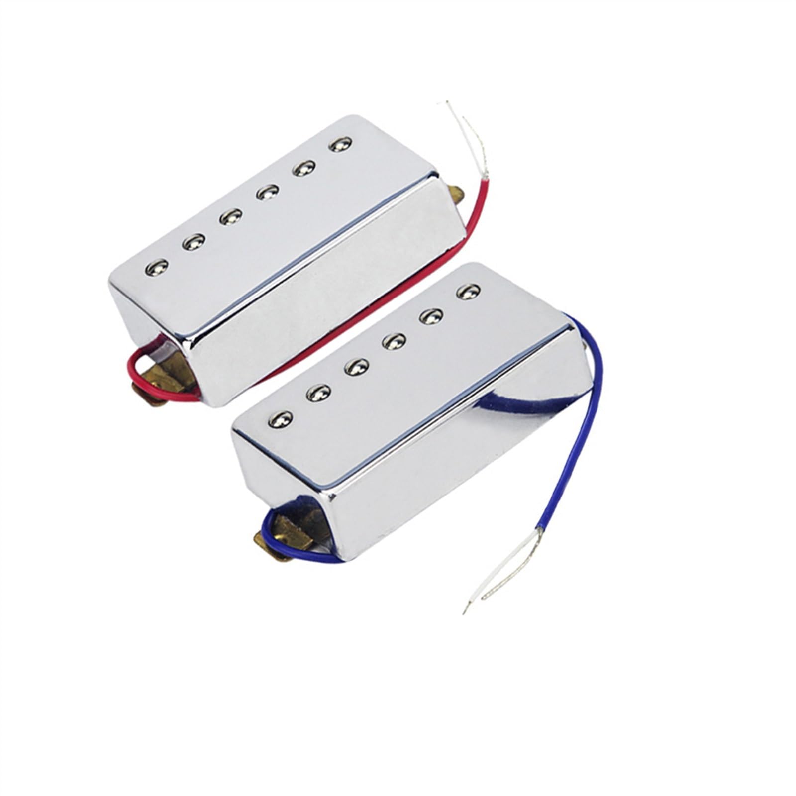 E-Gitarre Pickups Set E-Gitarre Humbucker Alnico5 Dual Pickup Vergoldet Verchromt (Color : Chrome-N)