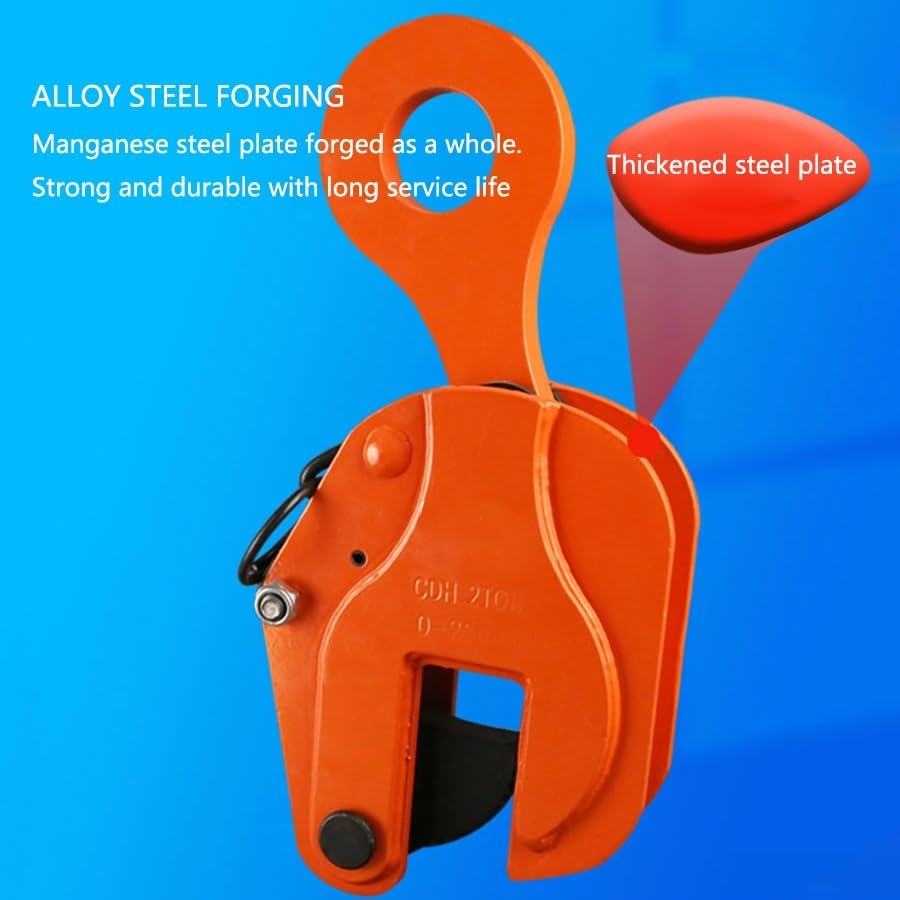 Pince de levage robuste 5T avec ressort de verrouillage de tôle