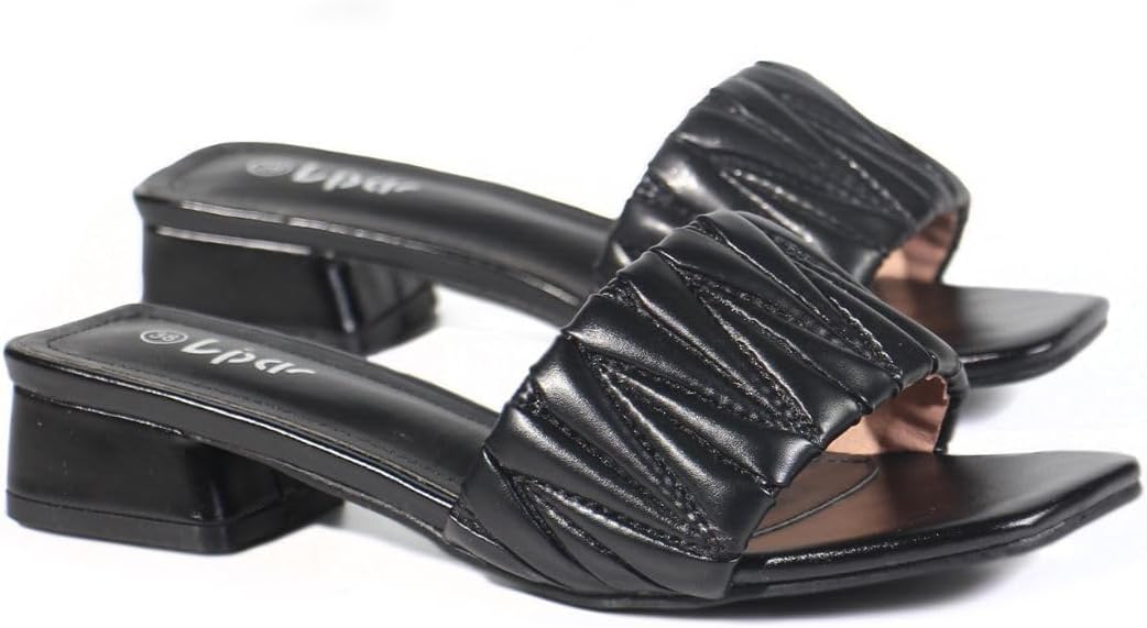 Women High Heeled Sandal Shoes | Open Pointed Toe Mule, Casual Slip-On Heels for Girls & Ladies | Lightweight Women's Fashion Shoes for Work, Bride Wedding Dress Platform Heels Shoes