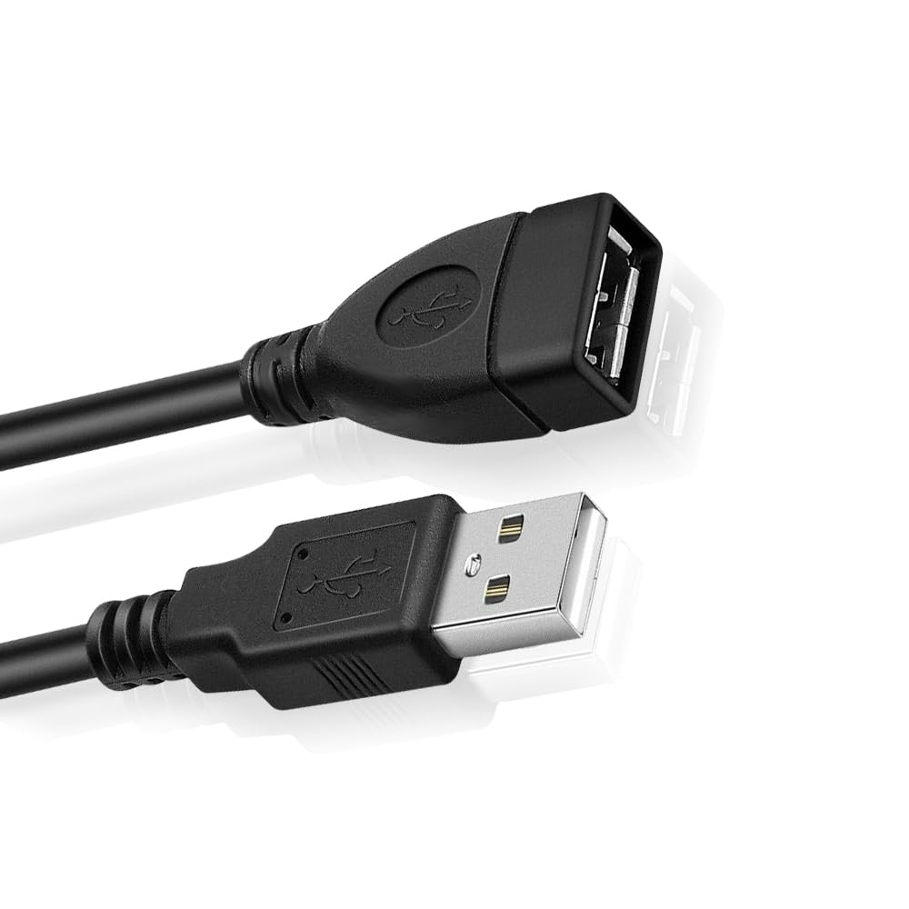 7SEVEN® USB Cable 2.0 3m Extension Male-A to Female-A Suitable to Extend Mouse Printer Scanner Keyboard DVR NVR External HDD Device to Operate Conveniently