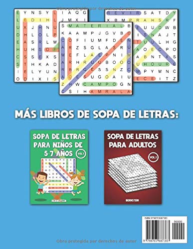Miniatura 2 de Sopa de letras para niños 8-12 años 200 Sopa de letras para Niños de 8, 9, 10, 11, 12 Años con Soluciones - Entrena la Memoria y la Lógica Vol 1